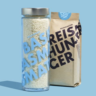 Reisglas für Basmati, Sushi und Jasmin Reis